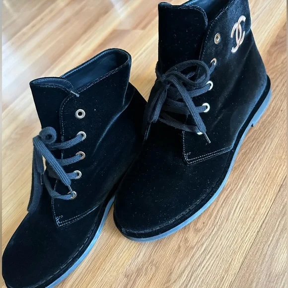 Poshmark chanel boots cheap